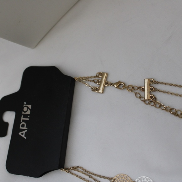 Apt 9 Gold Toned Filigree Layered Necklace - Picture 2 of 2